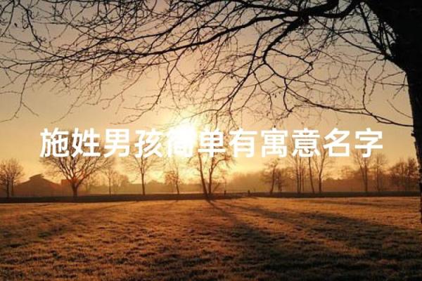 施姓女孩名字大全-施姓女孩起名字大全-施姓名字大全姓名